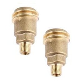 Seihao 2 Pcs 5042 QCC1/Type 1 Nut Propane Gas Fitting Adapter with 1/4 Inch Male Pipe Thread, Brass Propane Quick Connect Fittings for RV Camper, Cylinder, BBQ Gas Grill, BuddyHeater