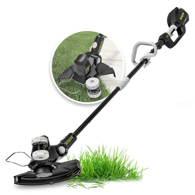 Sun Joe 24V 12 Inch Multi-Angle Head Cordless Dual Line