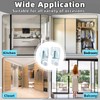 HCEWSBFD 2 Pcs Closet Sliding Door Hardware Wardrobe Roller Kit