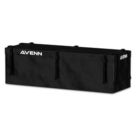 AVENN ARKSEN Roof Top Luggage Storage Bag for 23'' x 64'' Skinny Baskets 14 Cubic Feet (62.2''L x 21.26''W x 18.11''H) with 10 Straps Anti-Slip Mat 8 Door Hooks All Vehicles with/Without Rack, Black