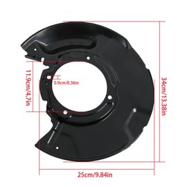 Thomletha Pair Set of 2 Front Brake Dust Shields Replacement for Toyota 4Runner 1996-2002 Replacement for Toyota Tacoma 1995-2004 4770435091 4770335091