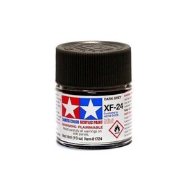RCECHO Tamiya Model Color Acrylic Paint XF-24 Dark Grey Net 10ml 81724 Full Version Apps Edition