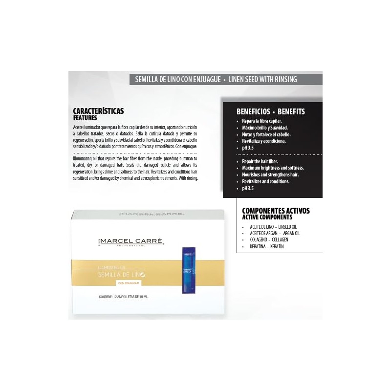 AMPOLLETA DE SEMILLA DE LINO CON ENJUAGUE