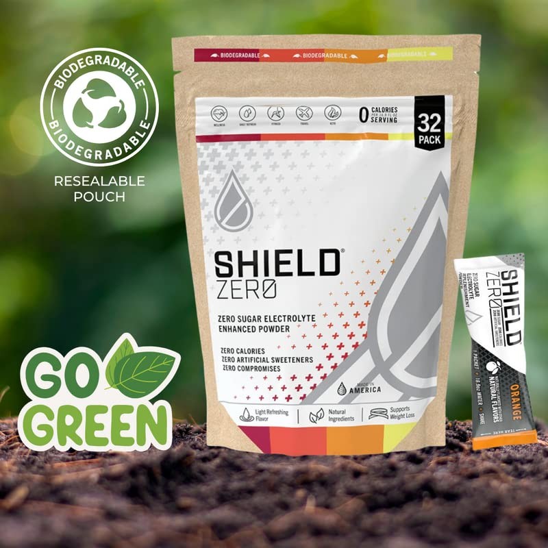 SHIELD ZERO 32ct - Sugar Free, Advanced Electrolyte Hydration Packets
