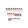 Sethexy Abstract Stiletto False Nails Nude Pink Nails Stick On