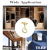 TERF® Polished Brass Ceiling-Mount Bracket for Up to 19mm Diameter