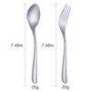 Zerophilo Titanium Cutlery Set, Lightweight Flatware, Modern Design, Dishwasher Safe,