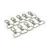 MAKRAMA Gancho Para Llavero Macrame 2cm (10 Pzas) (Plateado)