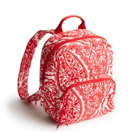 Vera Bradley Women's Premium Cotton Mini Banbury Backpack Bookbag, Paisley Key, One Size