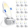 Ensenior 12 Pack 6 Inch LED Recessed Light, Dimmable, 3000K-5000K