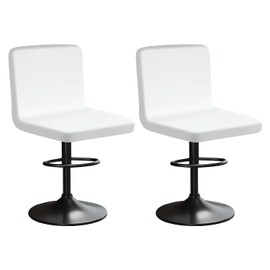 HuaLiSiJi Bar Stools Slipcovers with Backrest Stretch Chair Covers Cover Velvet Bar Chairs, Luxurious Fabric, Soft Texture, Stretchable and Wrinkle Resistant, Washable and Dustproof (2, White)