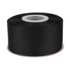 【Tekdeere】50mm Wide Solid Black Grosgrain Ribbon, Ideal for Gift Wrapping,