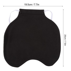 Pet Feather Protection Fixer Back Wing Protection High-Quality Cloth Hen Chicken Saddle Apron Double Jacket, black