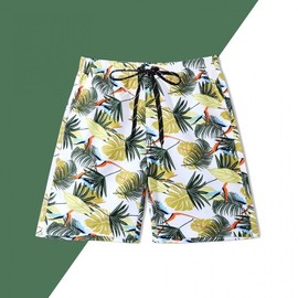 a307 Men's Plus Size Quick-Dry Loose 5-Point Beach Shorts for Swimming & Hot Springs Swimming 4XL/[Beach Pants]-W160 10ea