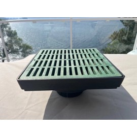 NDS 12-Inch Catch Basin w/Adapter +lock outlet adapter 3" 4" or 6" Sewer/Drain p