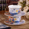KAMMAK Fine Bone China Teacup and Saucer Set of 2,
