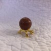 NJ Traders Warehouse 1 Goldstone Gemstone 20mm Sphere on Gold