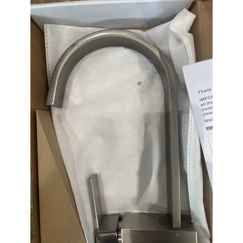 Cadell Single Handle Kitchen Faucet Stainless Steel 2070074BN Brushed Nickel