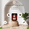 7.7oz Sandalwood Rose Soy Wax Candle – Phthalate-Free, 40+ Hour