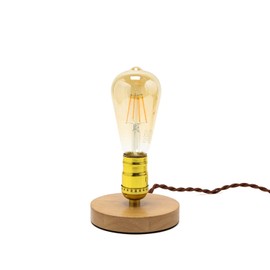 Easylight EDISON Decorative Table Lamp Industrial Design Small Diameter 12 cm in Gold Vintage Table Lamp Living Room