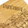 Totally Bamboo Virginia State Puzzle 4 Piece Bamboo Coaster Set