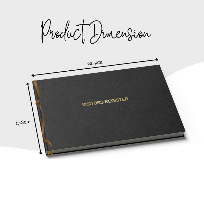 Officewerks Visitors Register & Guest Book, 120 Pages, 8 7/8"