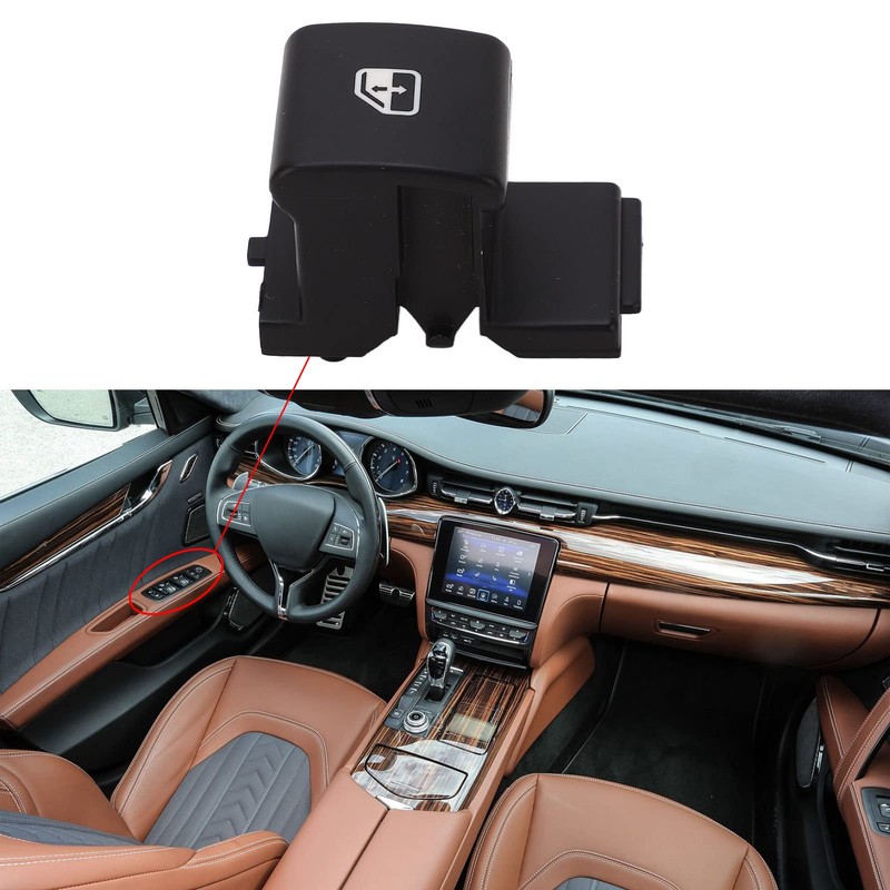 Power Window Master Switch Button Cover, ABS Plastic Window Switch