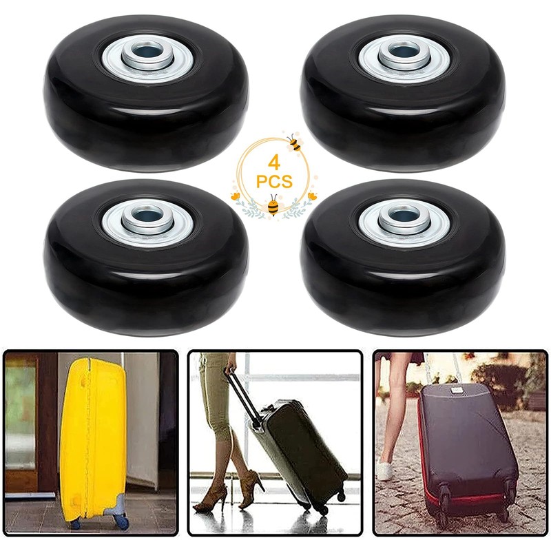Basetousual Set of 4 Replacement Wheels for Suitcases (68 x