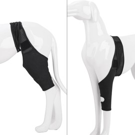 Yealay Dog Leg Support Brace Breathable Dog Front Back Leg Protector Adjustable Professional Pet Recovery Sleeve Extra Support & Prevent Injuries (L)