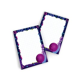 12 Notepads Party Bags Children's Birthday Girls Boys Bowling Guest Gifts for Boys Birthday Girls Birthday A7 Format