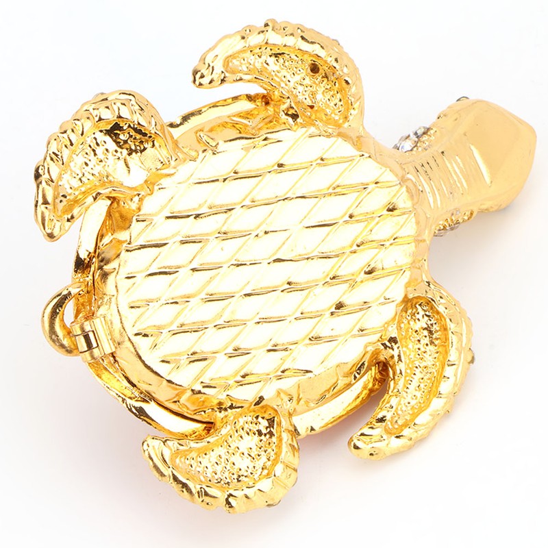 Shiny Diamonds Tortoise Decoration Tortoise Statue Metal Crafts Home Decor