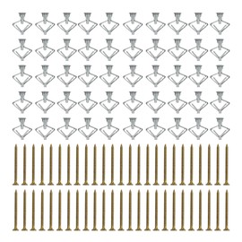 Runseaway 50 Sets Drywall Anchor Kit, Self-Drilling Hollow Wall Anchors with Screws, Plastic Expansion Anchors for Drywall, Gypsum Board, Plasterboard, Gray