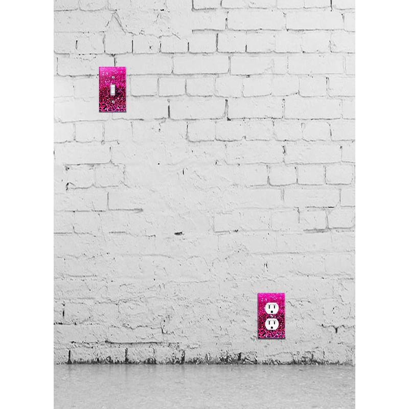 WIRESTER Duplex Outlet Cover Wall Plate/Switch Plate - Hot Pink