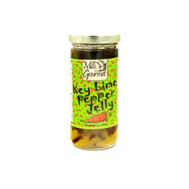 Mills Gourmet Key Lime Pepper Jelly | With Flavors of Tangy Key Limes and Spicy Peppers - Perfectly Balanced Sweet Heat | All Natural and Fresh Ingredients - 8 oz Jar