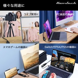 Hanx-Tech HH-CP26BC HDMI Capture 4K Basic HDMI Capture, Supports 4K @ 60 fps Input