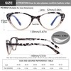 EYEURL 4-Pack Cat Eye Reading Glasses for Women Blue Light