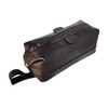 Men's Genuine Leather Toiletry Bag Waterproof Dopp Kit Shaving Bags