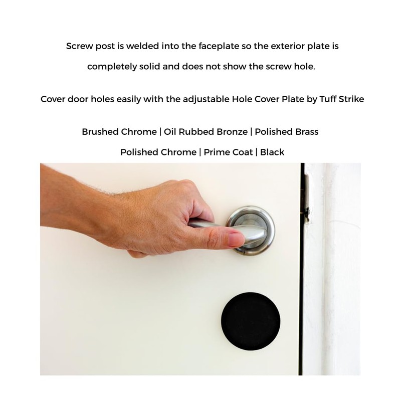 Door Knob Filler Plate | Dummy Deadbolt Lock Cover |