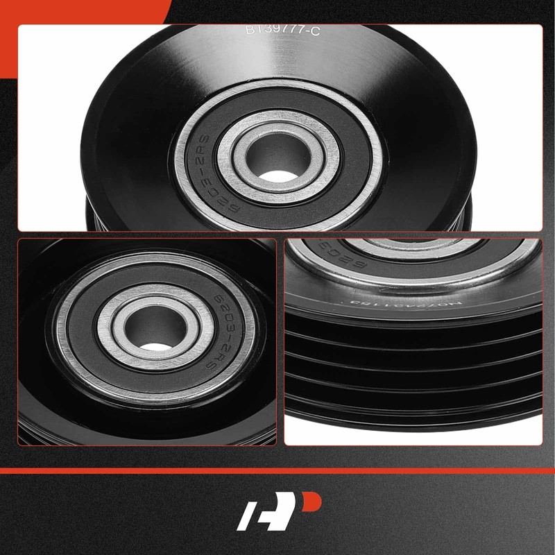 A-Premium Belt Idler Pulley Compatible with Toyota Tacoma 1995-2004, Tundra
