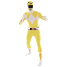 Morphsuits Men's Power Rangers Morphsuit Adult Sized Costume, Yellow, M UK