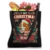 Beagle My Christmas Spirit Dog Santa Claus Elf Reindeer Tote