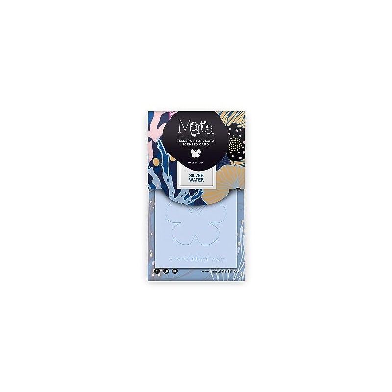 MARTA LA FARFALLA Tris Card and Scented Cards Silver Water