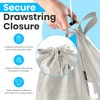 Large Mesh Laundry Bag - Carry Handles, Secure Drawstring Closure,