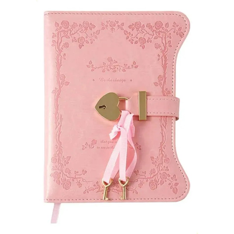 ( Cuaderno Diario Con Candado Y Llaves De Amor En