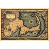 Magnet 1930s Cape Cod Historic Old Wall Map Magnet Vinyl