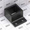 Plum Fittings Aluminum Fence Standard Wall Mount 1" x 1