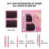 ANNAFRIS Eyelash Extensions, 80D + 100D Eyelash Cluster Kit, Lashes,