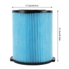 Wet Dry Vacuum Filter High Efficiency Washable Vacuum Cleaner Replacement