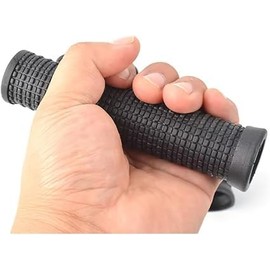 2PCS Black Bike Long/Short Handlebar Grips for Twising Shifter, Shockproof Anti Slip for MTB Parts, Cycling Parts and Components Anti Slip Soft TPR Rubber Handlebars, Short Shifter