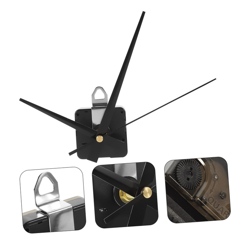 SHINEOFI 1 Set Quartz Clock Movement Kit Mute Mechanism for